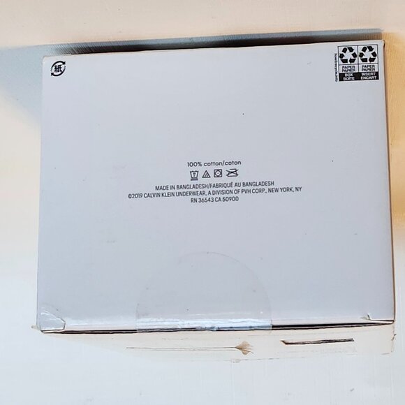 CALVIN KLEIN 100% Cotton Slim Fit V Neck T-Shirt Men's M Pack of 5 BNIP WHITE - Picture 6 of 6